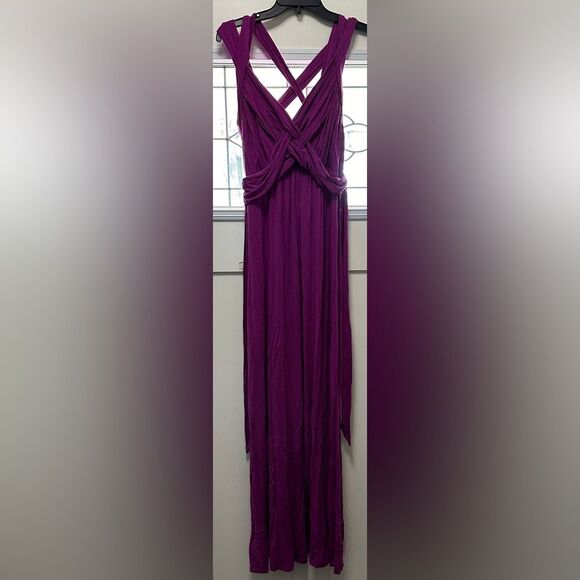 Motherhood Maternity Maxi Dress Pink/Purple (520) - Picture 1 of 7